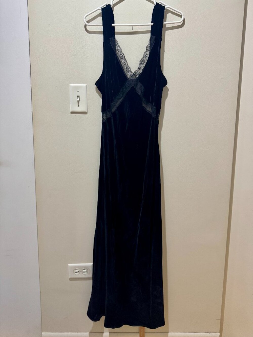 Reformation Velvet Lorenzo Dress--size XLP